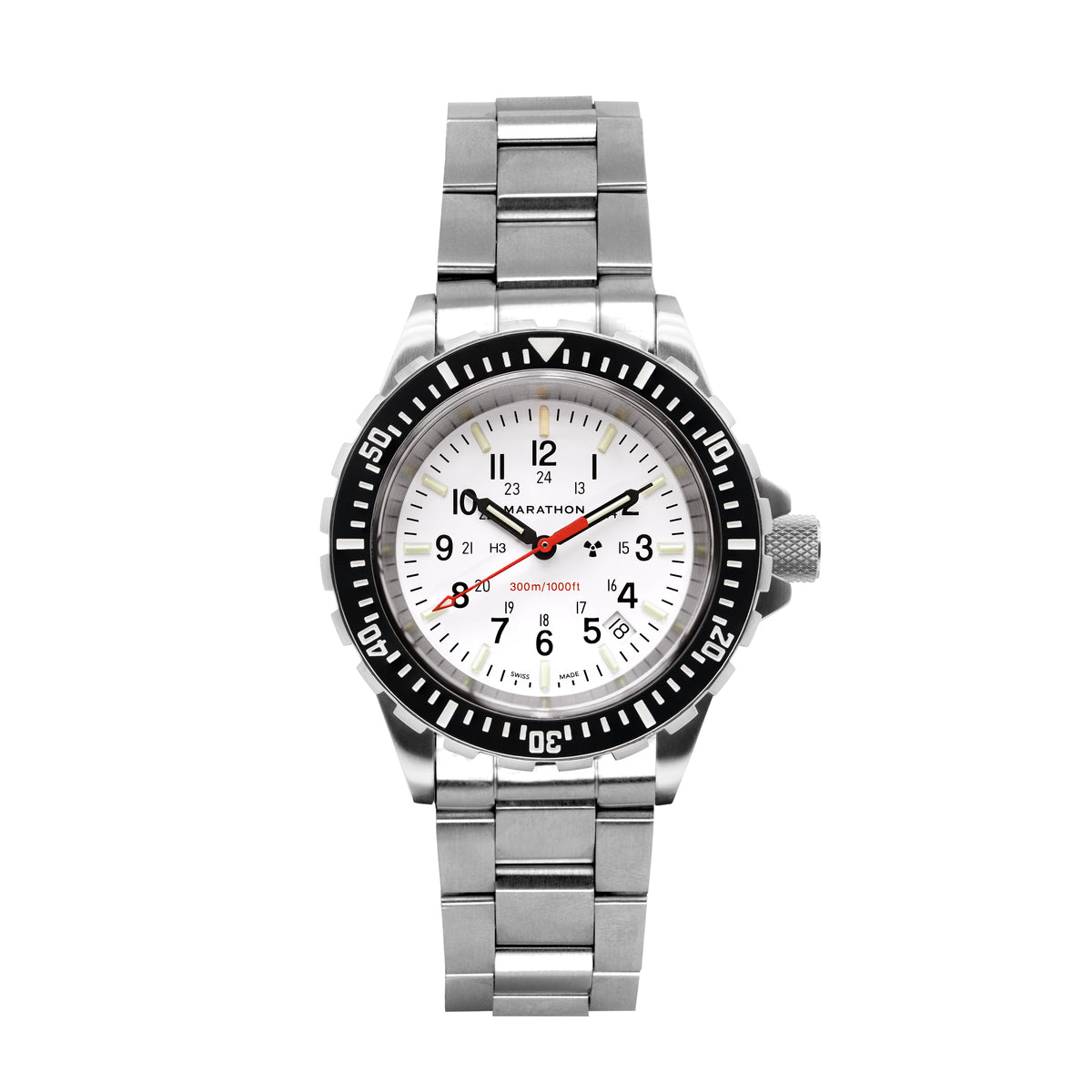 Cuarzo de buzo grande (TSAR) Arctic Edition de 41mm con brazalete de acero inoxidable image