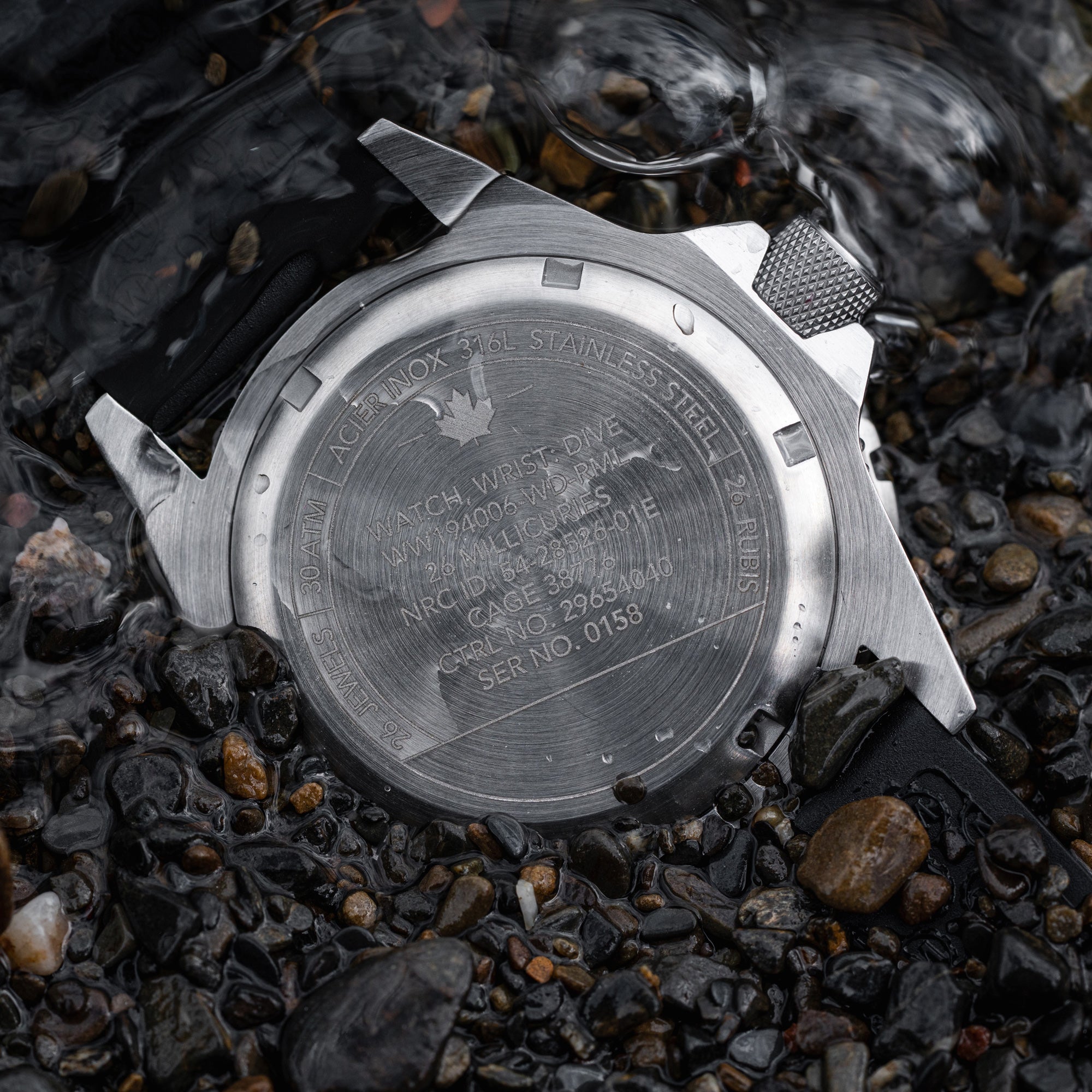 Grande montre automatique de plongée en érable rouge arctique de 41 mm (GSAR)
