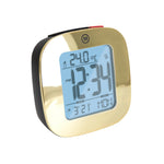 Horloge, LCD, Alarme, Mini, couleur or (25/50)