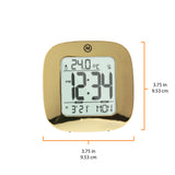 Horloge, LCD, Alarme, Mini, couleur or (25/50) image