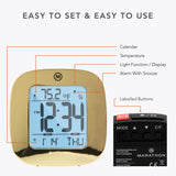 Horloge, LCD, Alarme, Mini, couleur or (25/50) image