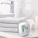 Horloge, LCD, alarme, mini, gris graphite (25/50)