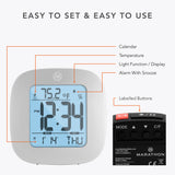 Horloge, LCD, alarme, mini, gris graphite (25/50) image