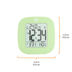 Clock, LCD, Alarm, Mini, Green - GWP