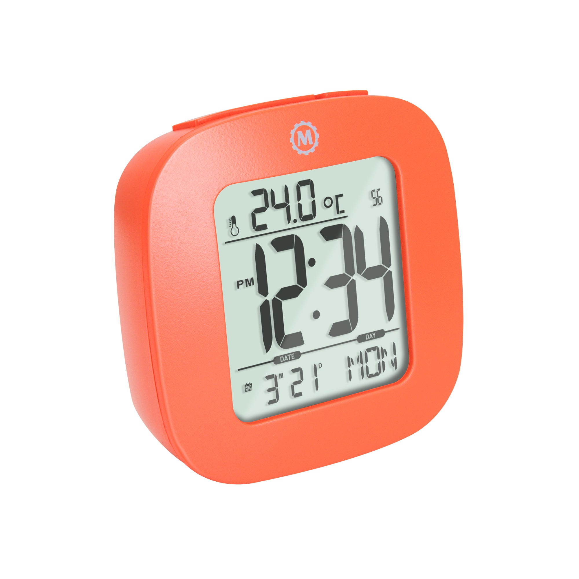 Réveil compact avec température et date
