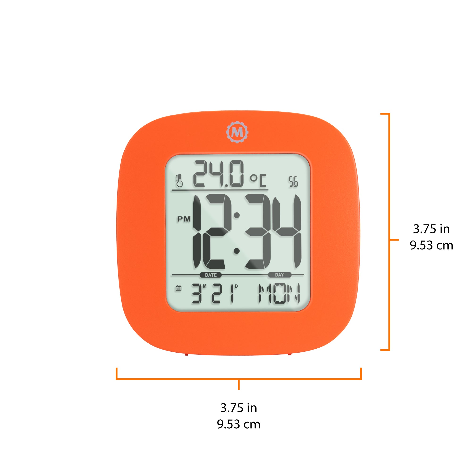 Réveil compact avec température et date