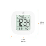 Reloj despertador compacto con temperatura y fecha image