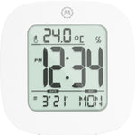 Reloj despertador compacto con temperatura y fecha