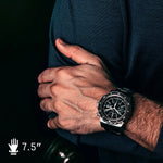 Cronógrafo automático (CSAR) Jumbo para piloto/buceador de 46mm con brazalete de acero inoxidable