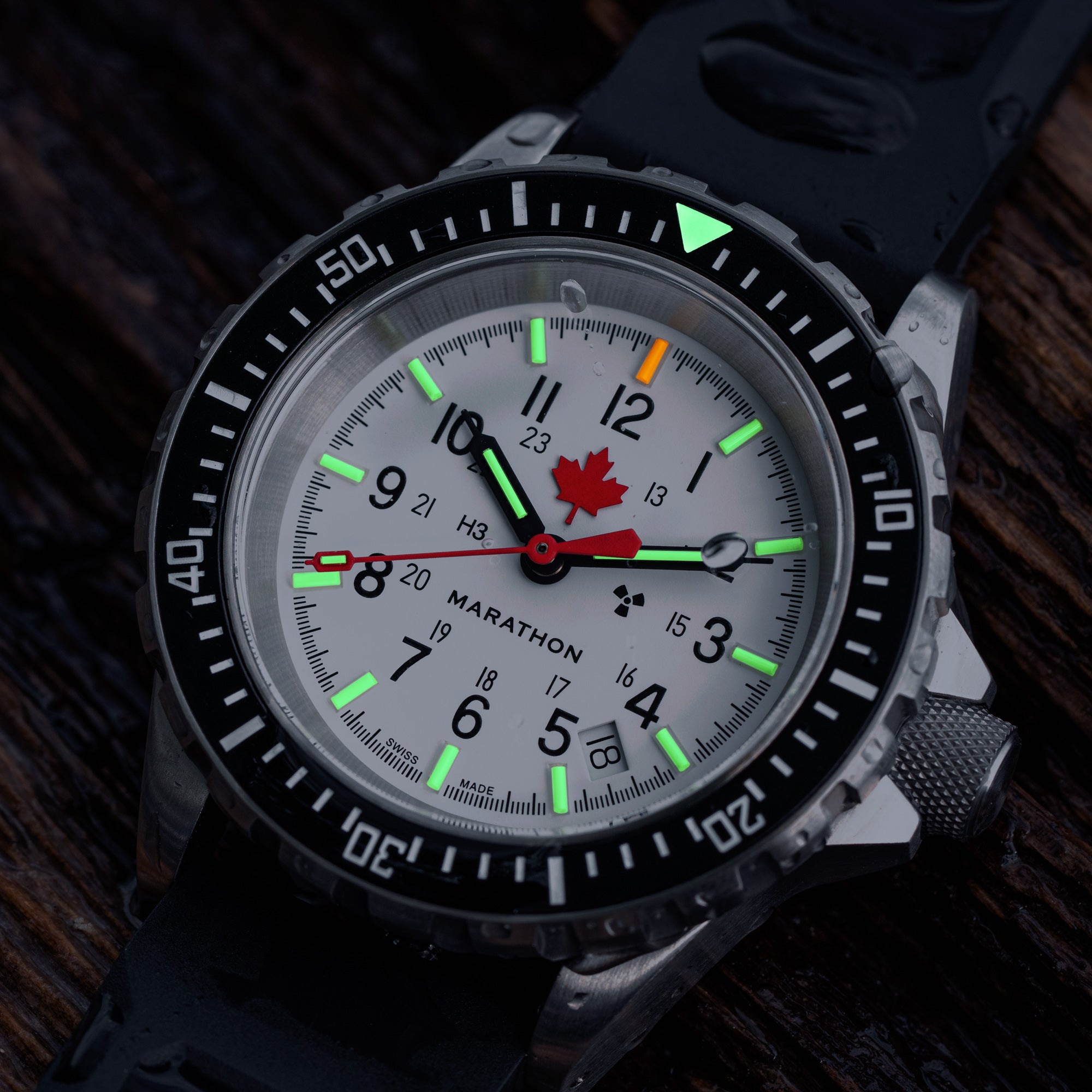 Grande montre automatique de plongée en érable rouge arctique de 41 mm (GSAR)