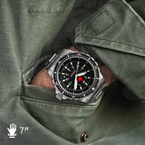 46mm Red Maple Jumbo Diver's Quartz (JSAR) with Stainless Steel Bracelet image