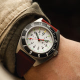 2-Piece Leather Strap, 20mm, Senate Red, Parkerized Hardware image