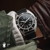 41mm Steel Navigator w/Date (SSNAV-D) on Nylon DEFSTAN image