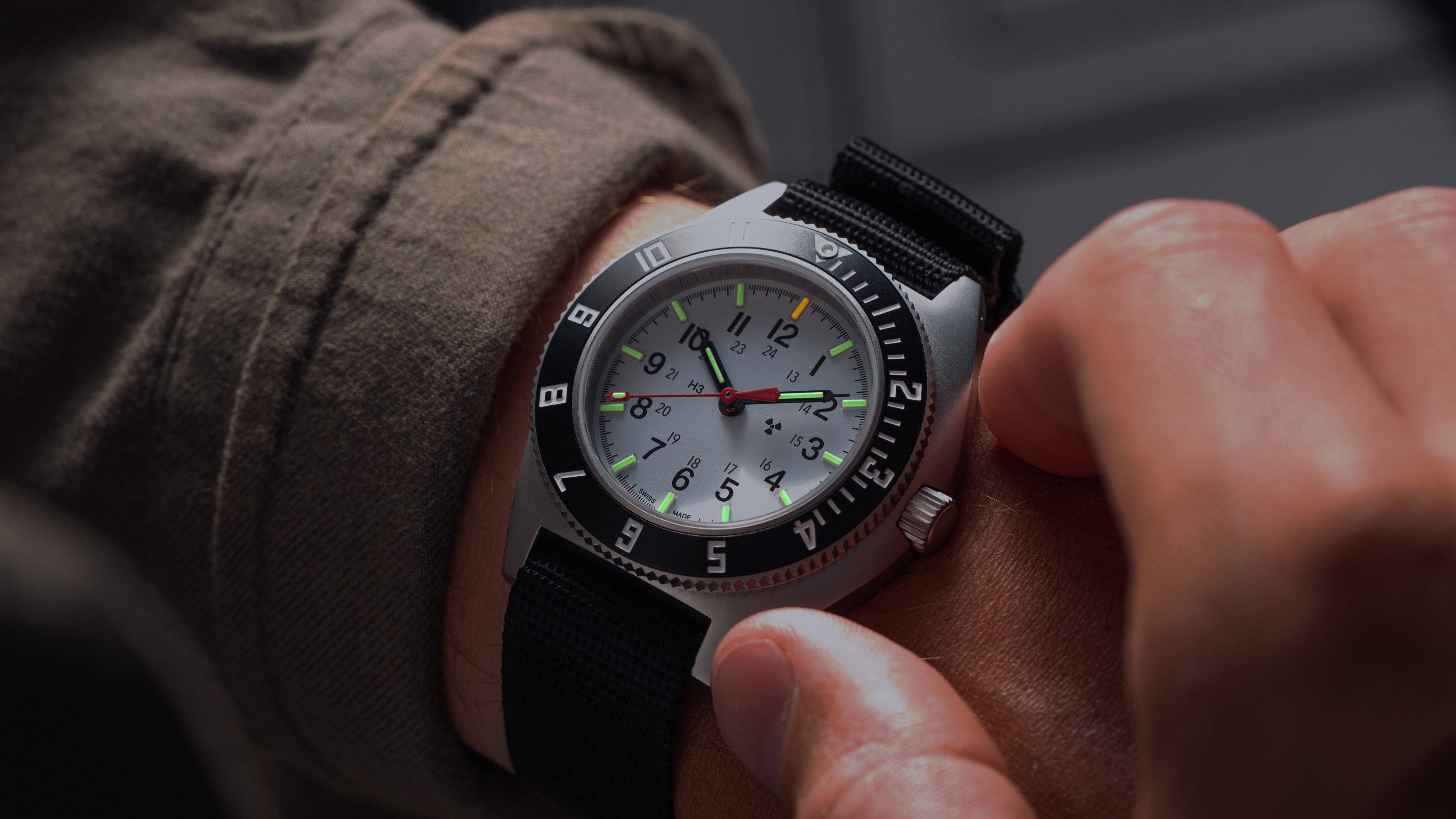 41mm Arctic Steel Navigator Automatic (Arctic SSNAV Auto) on Ballistic Nylon image