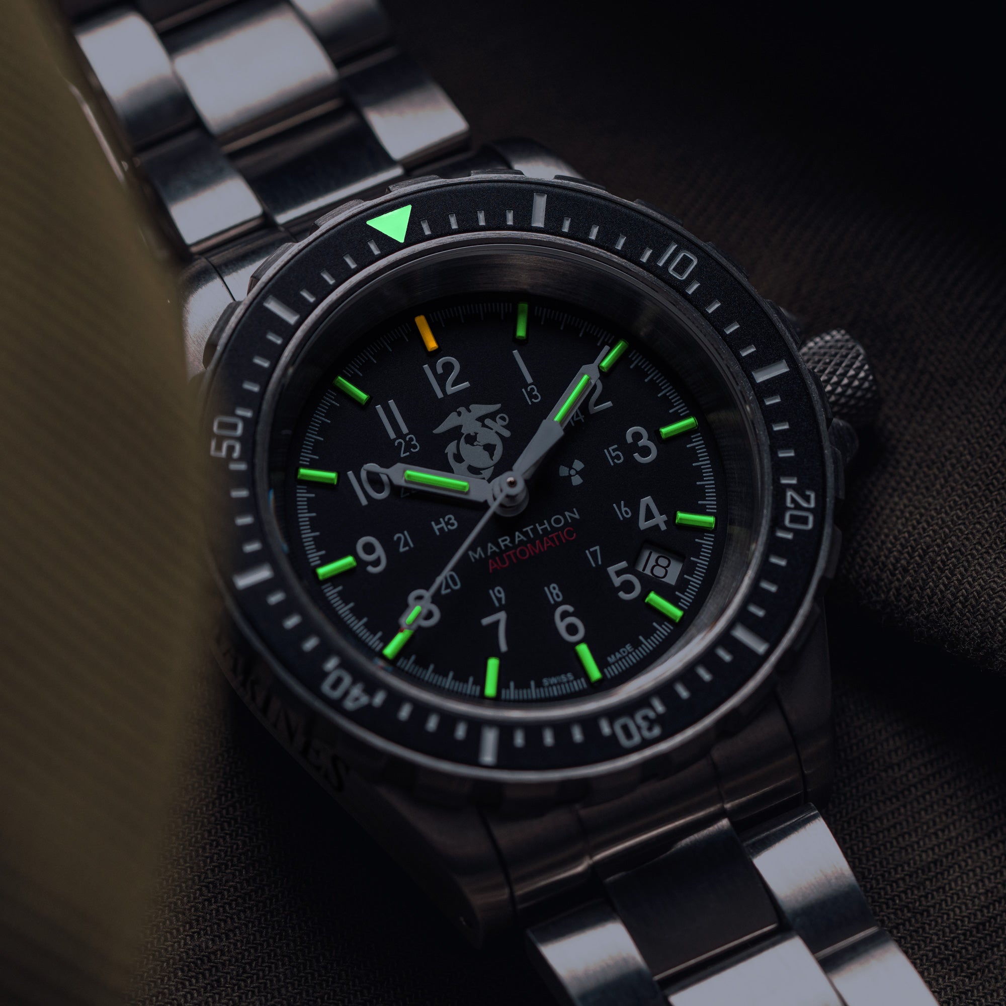 41mm Official USMC™ Large Diver's Automatic (GSAR) with Stainless Steel Bracelet