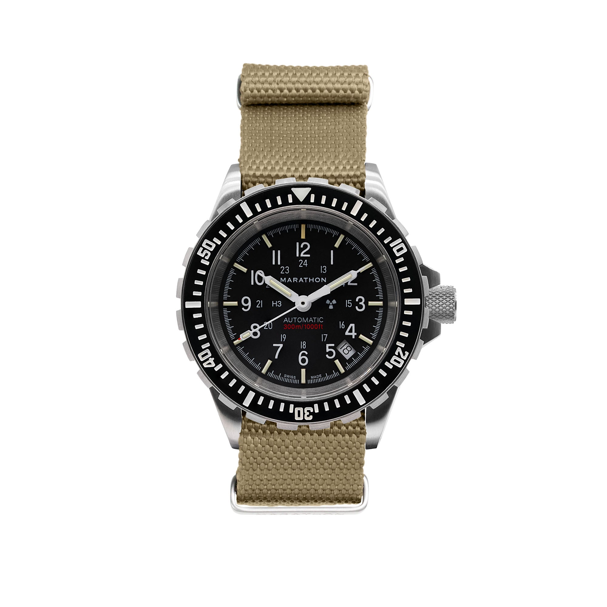 20MM Nylon Canvas DEFSTAN Strap, Brushed Steel - GWP