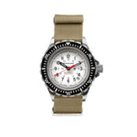 20MM Nylon Canvas DEFSTAN Strap, Brushed Steel - GWP