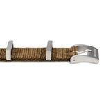 Correa DEFSTAN de nailon con herrajes parkerizados, 20 mm, color tostado desierto