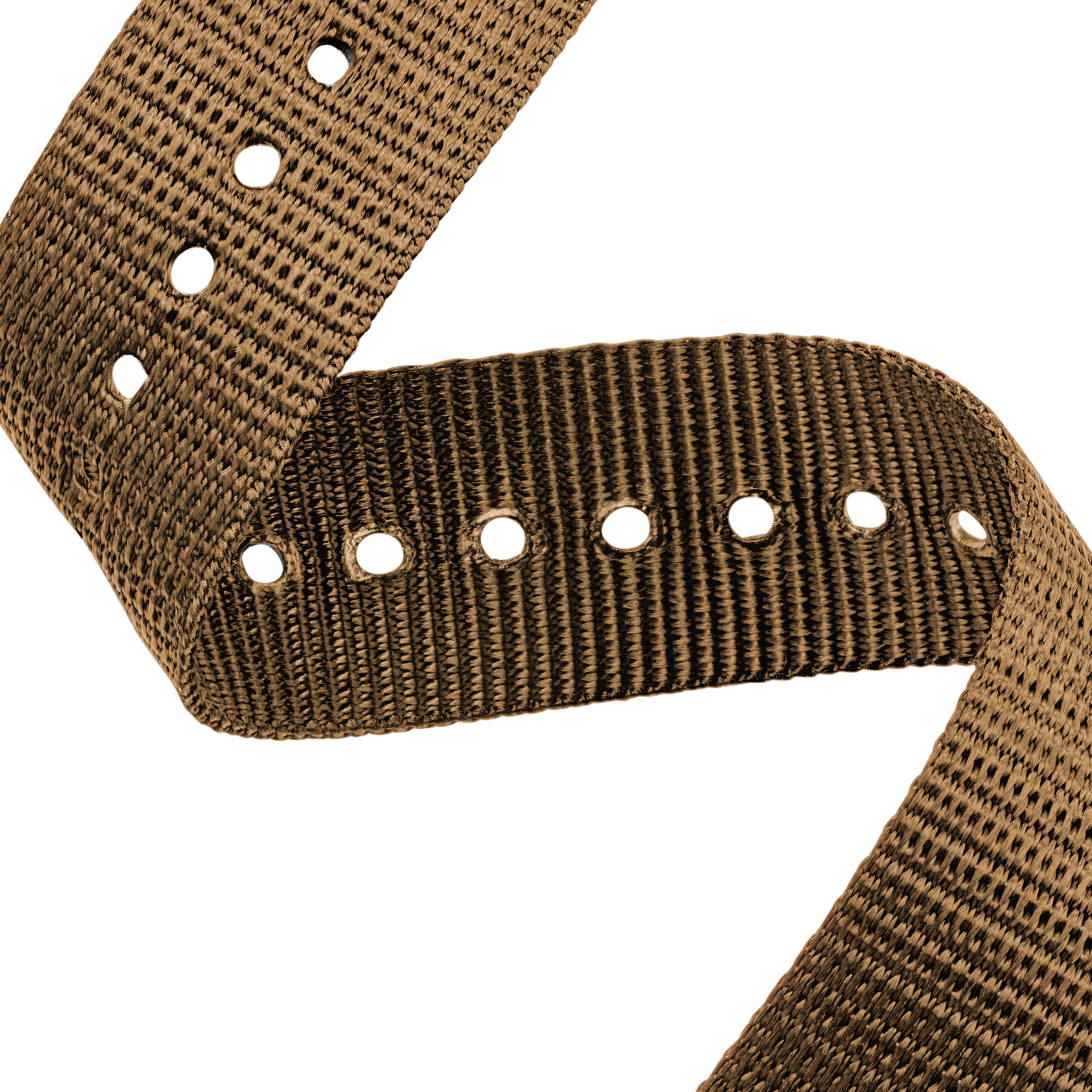 Correa DEFSTAN de nailon con herrajes parkerizados, 20 mm, color tostado desierto