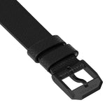 2-Piece Leather Strap, 18mm, Black, Anthracite Hardware image