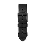 2-Piece Leather Strap, 20mm, Black, Anthracite Hardware image