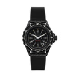 2-Piece Leather Strap, 20mm, Black, Anthracite Hardware