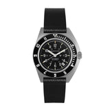 2-Piece Leather Strap, 20mm, Black, Parkerized Hardware image