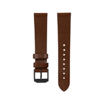 2-Piece Leather Strap, 20mm, Cognac, Anthracite Hardware