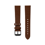 2-Piece Leather Strap, 20mm, Cognac, Anthracite Hardware image