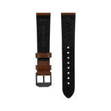 2-Piece Leather Strap, 20mm, Cognac, Anthracite Hardware image