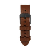 2-Piece Leather Strap, 20mm, Cognac, Anthracite Hardware image