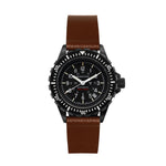 2-Piece Leather Strap, 20mm, Cognac, Anthracite Hardware