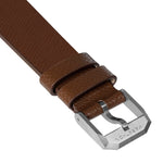 2-Piece Leather Strap, 20mm, Cognac, Brushed Hardware