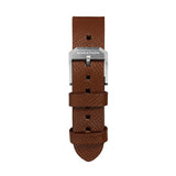 2-Piece Leather Strap, 20mm, Cognac, Brushed Hardware image