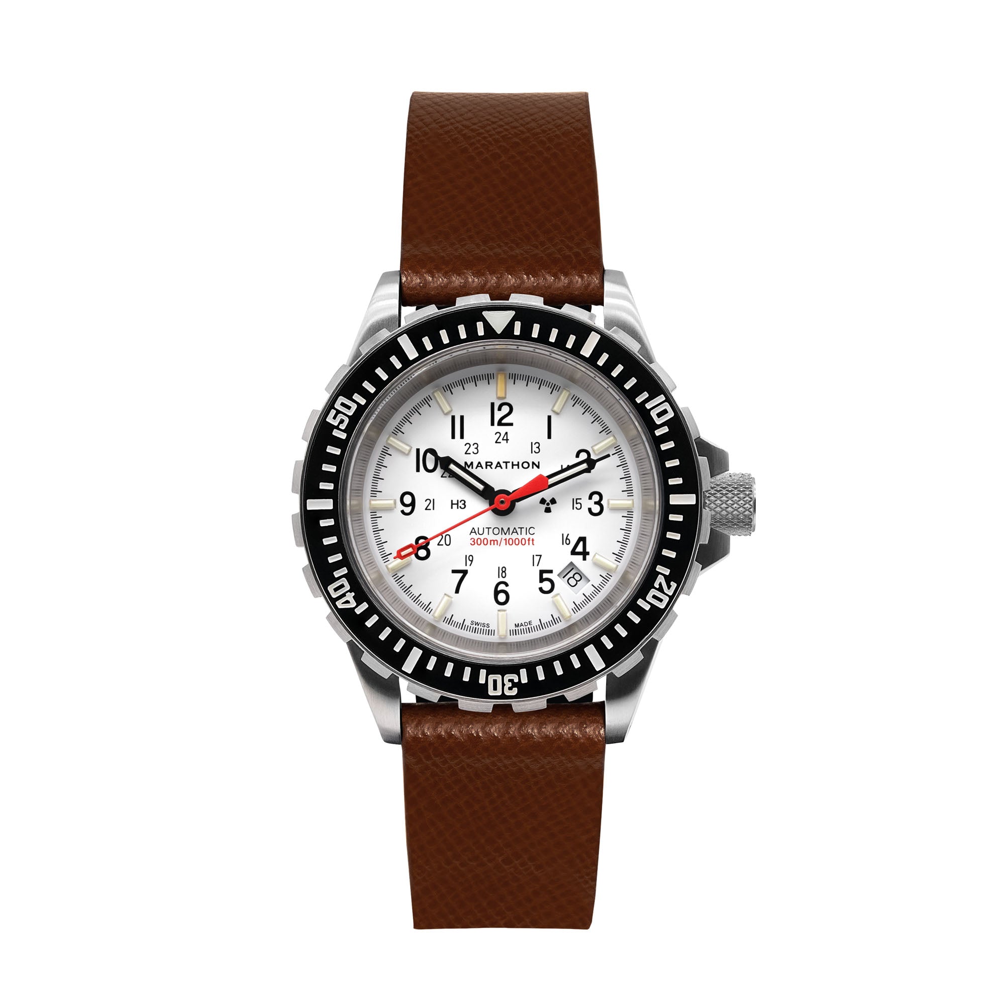 2-Piece Leather Strap, 20mm, Cognac, Brushed Hardware