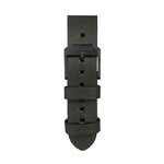 2-Piece Leather Strap, 20mm, Moss Green, Anthracite Hardware