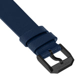 2-Piece Leather Strap, 20mm, Royal Blue, Anthracite Hardware image