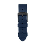 2-Piece Leather Strap, 20mm, Royal Blue, Anthracite Hardware