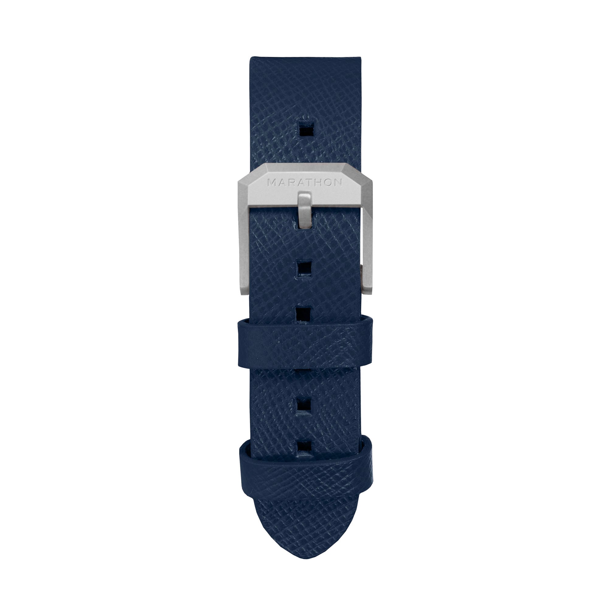 Bracelet en cuir 2 pièces, 20 mm, bleu roi, boucle parkerisée