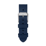 Bracelet en cuir 2 pièces, 20 mm, bleu roi, boucle parkerisée image