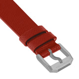 2-Piece Leather Strap, 20mm, Senate Red, Parkerized Hardware image