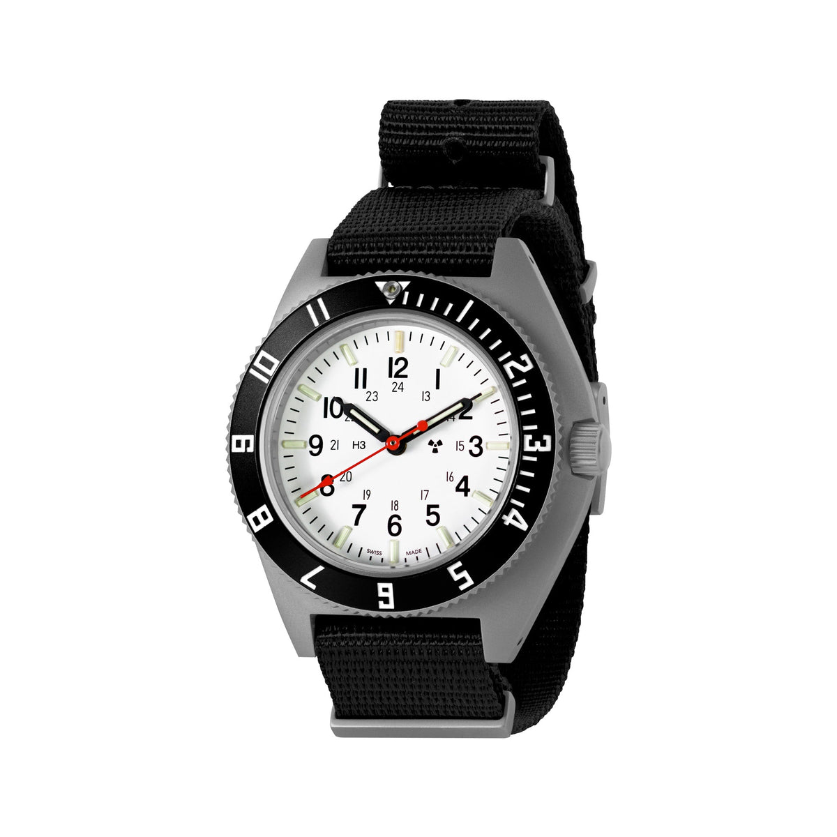 Navigateur Arctic Steel de 41 mm (SSNAV) sur nylon DEFSTAN image