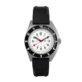 41mm Arctic Steel Navigator (SSNAV) on Black 3-Piece Rubber Strap Kit image