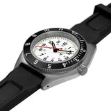 41mm Arctic Steel Navigator (SSNAV) on Black 3-Piece Rubber Strap Kit image