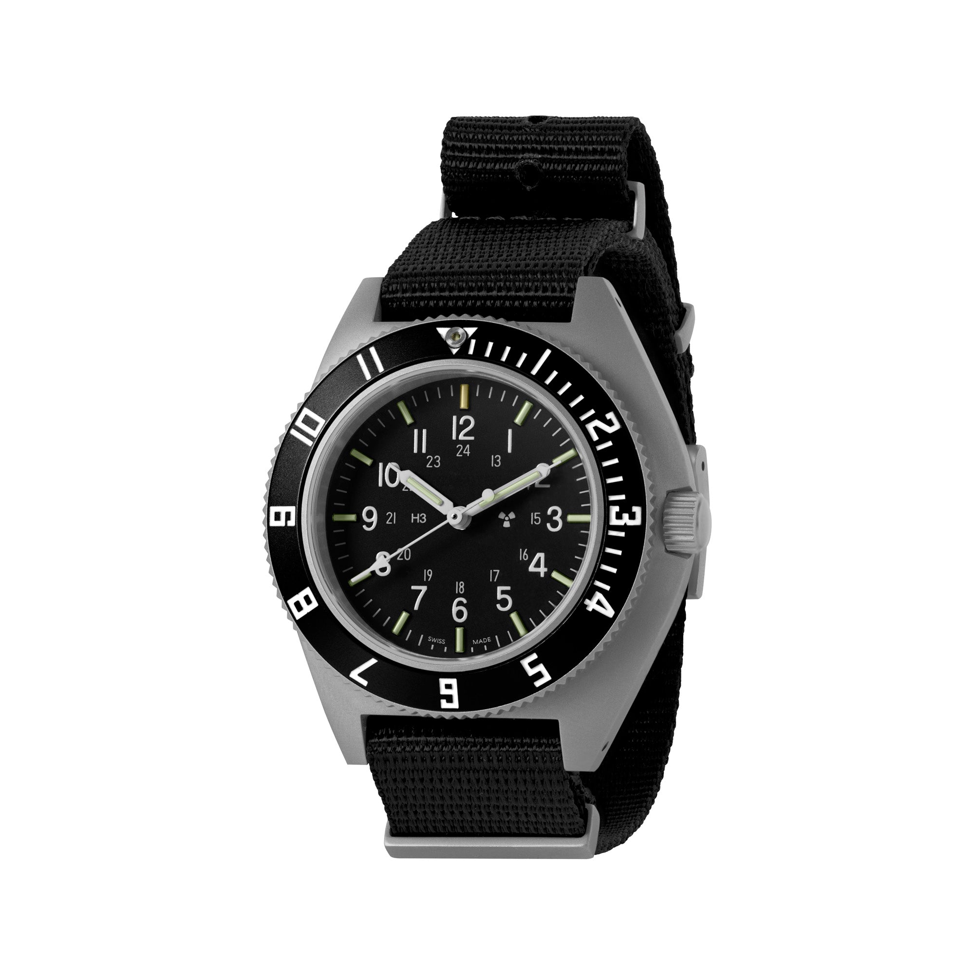 Steel Navigator de 41 mm (SSNAV) sur nylon DEFSTAN