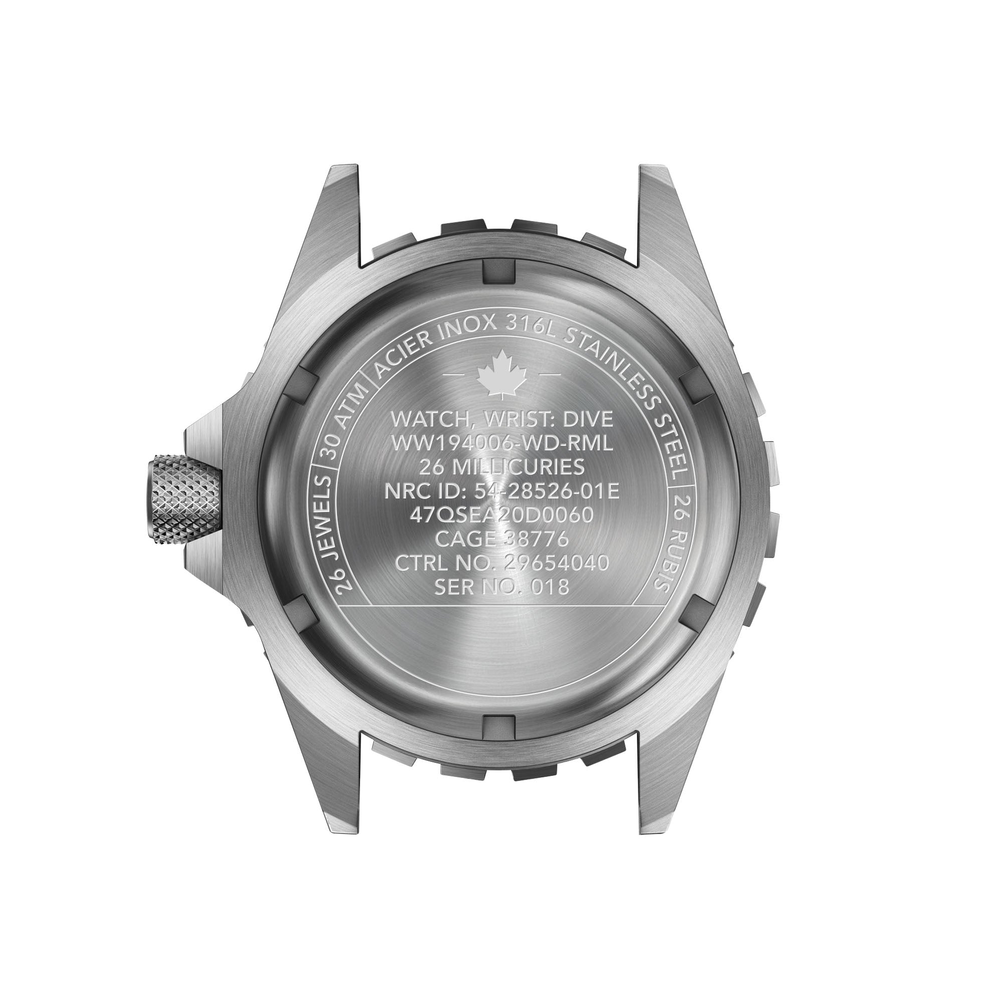 Grande montre automatique de plongée en érable rouge arctique de 41 mm (GSAR)
