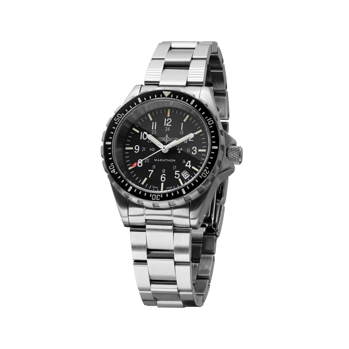 Cuarzo de buceo grande (TSAR) oficial Duvdevan de 41mm con brazalete de acero inoxidable image