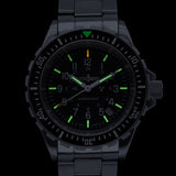 Cuarzo de buceo grande (TSAR) oficial Duvdevan de 41mm con brazalete de acero inoxidable image