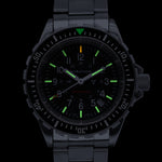 Cuarzo de buzo grande (TSAR) de 41mm con brazalete de acero inoxidable