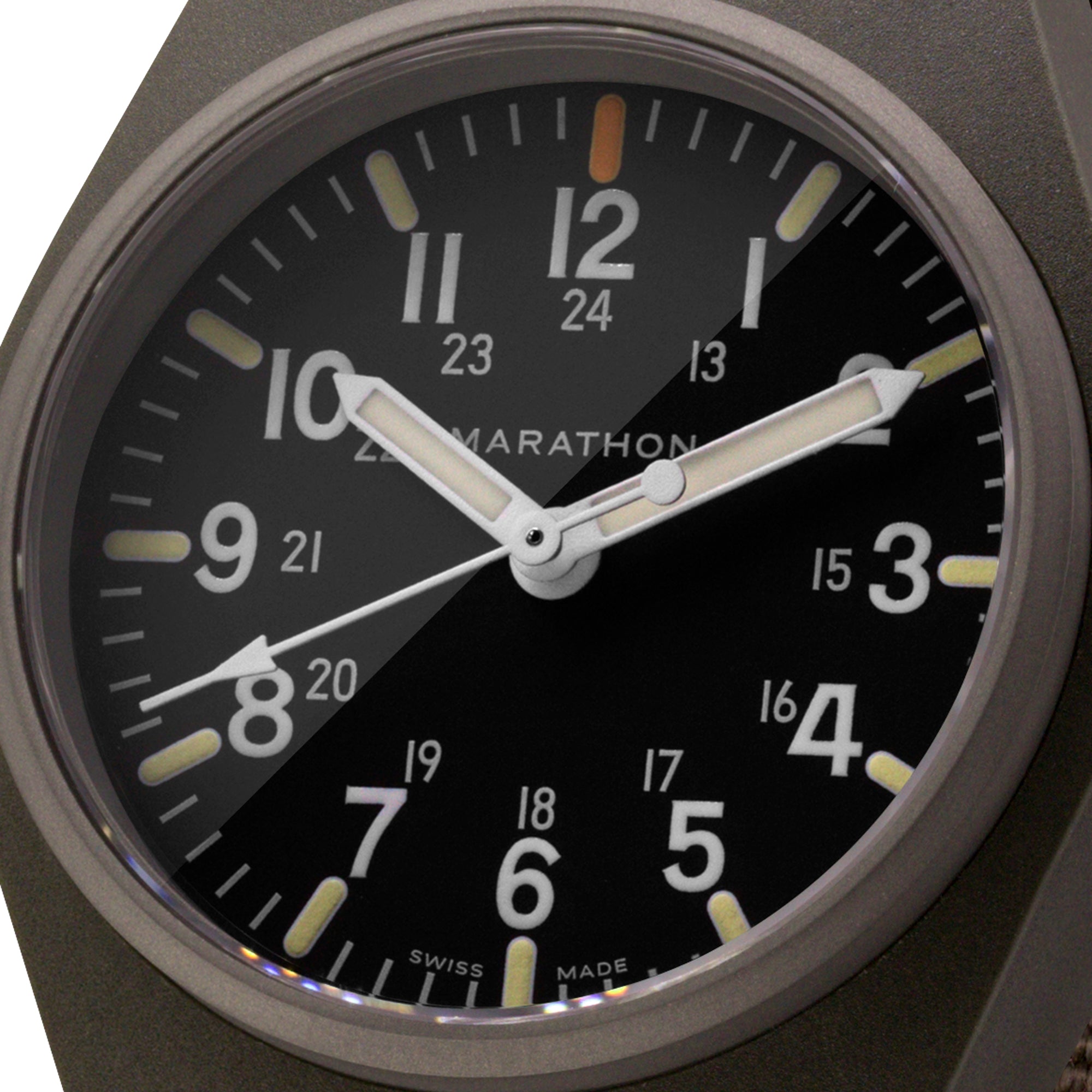 Quartz à usage général vert sauge de 34 mm avec MaraGlo (GPQ)